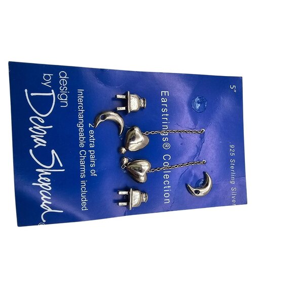 Debra Shepard Earstrings 925 Sterling Silver Earrings Interchangeable Charms - Picture 6 of 7